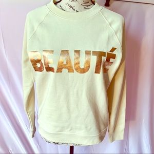 J crew “beaute” sweatshirt size xs NWT